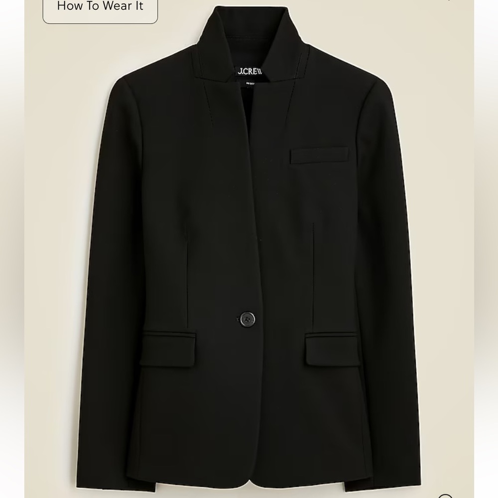 J. Crew Women's Regent Black Blazer